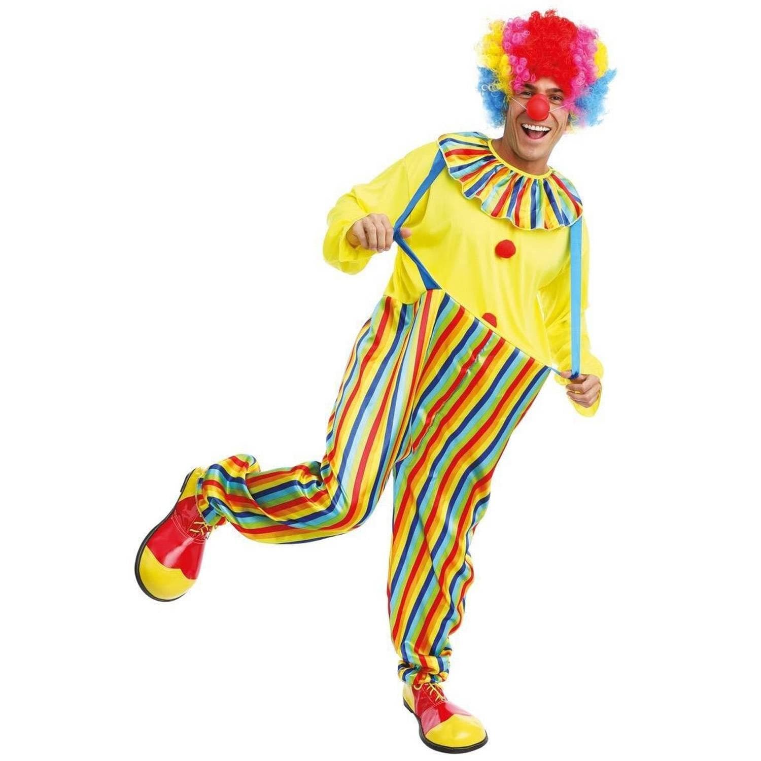 Déguisement de clown coloré adulte taille S/M