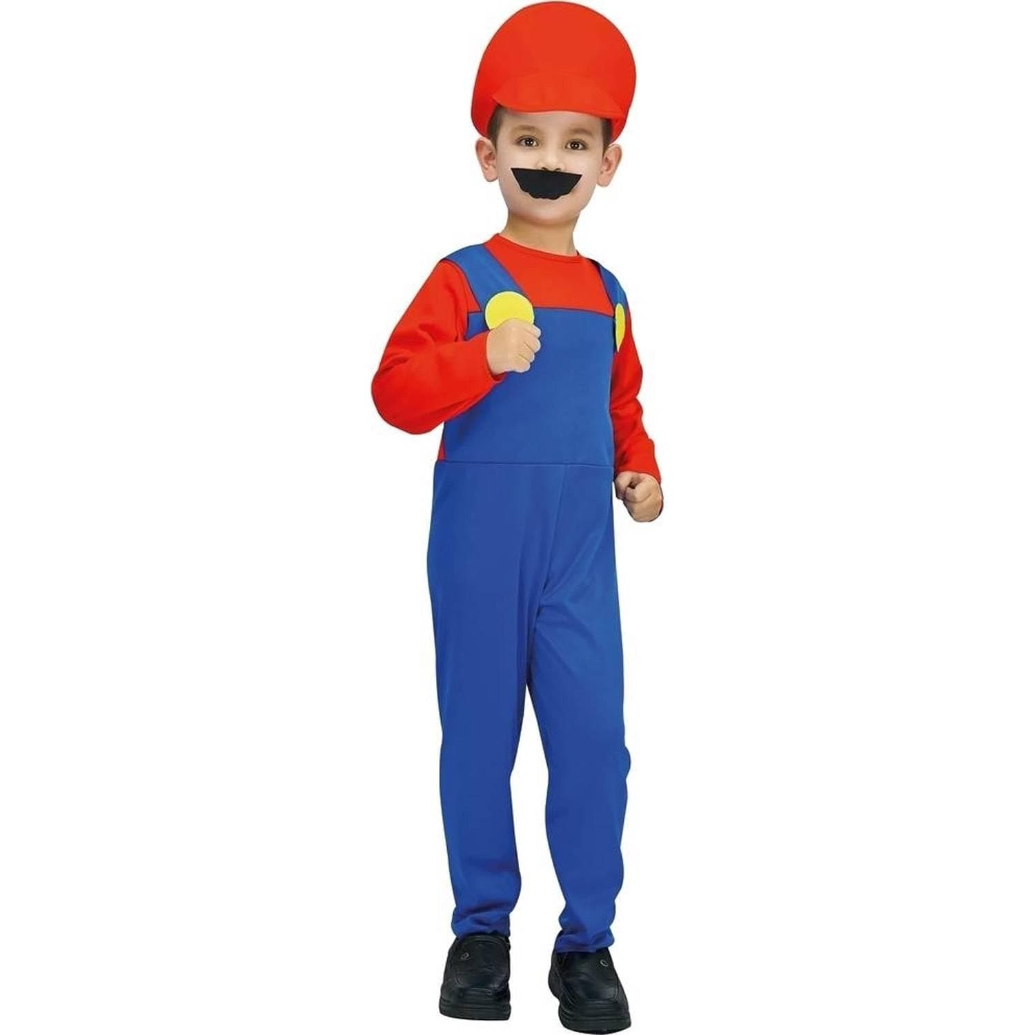 Déguisement enfant plombier rouge 10/12 ans
