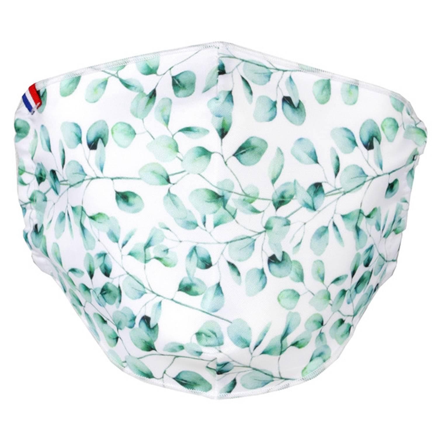 Masque lavable tissu imprimé Feuillage