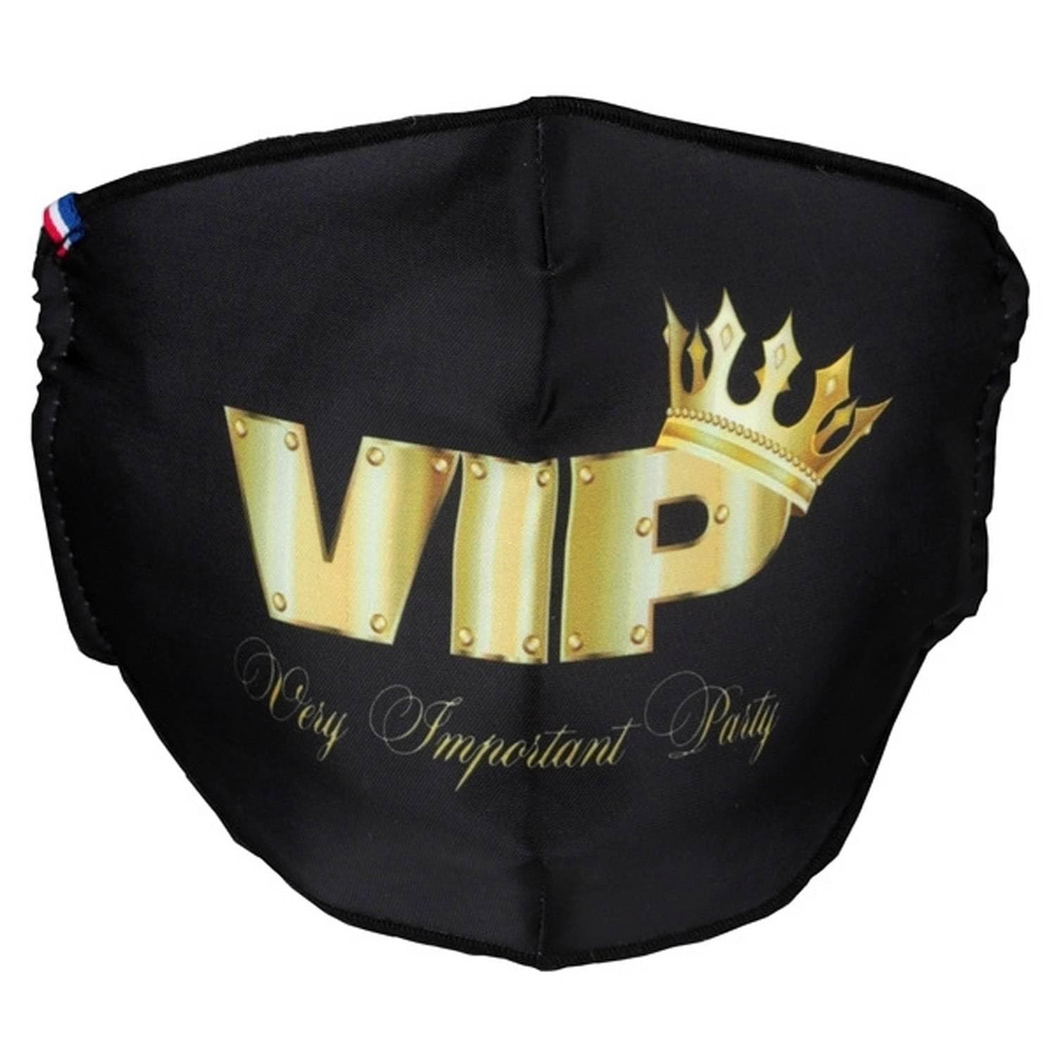 Masque lavable tissu imprimé VIP